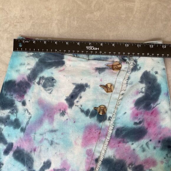 Sincerly Jules Skirt Size 3/26 TieDye Fringe Hippie Boho Western Coastal Cowgirl - Picture 4 of 7